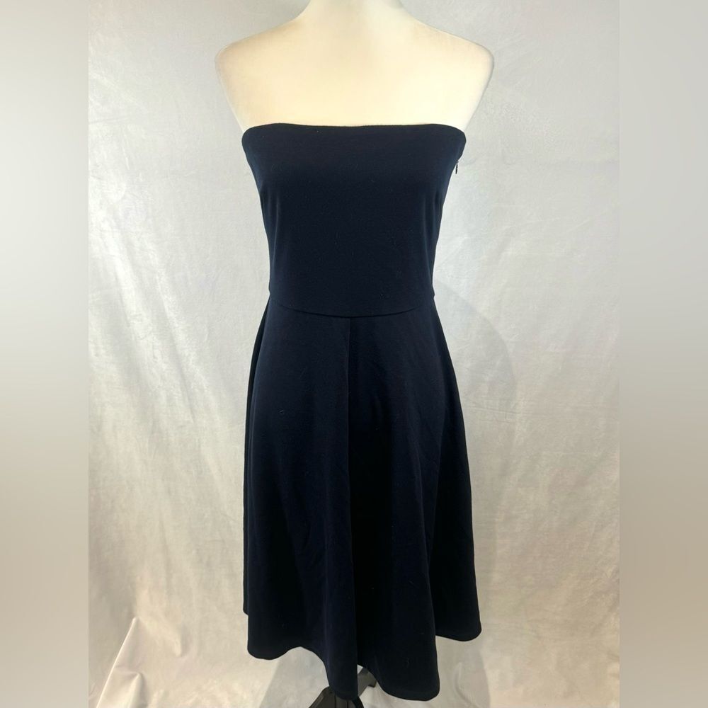 The Limited navy strapless midi dress size medium